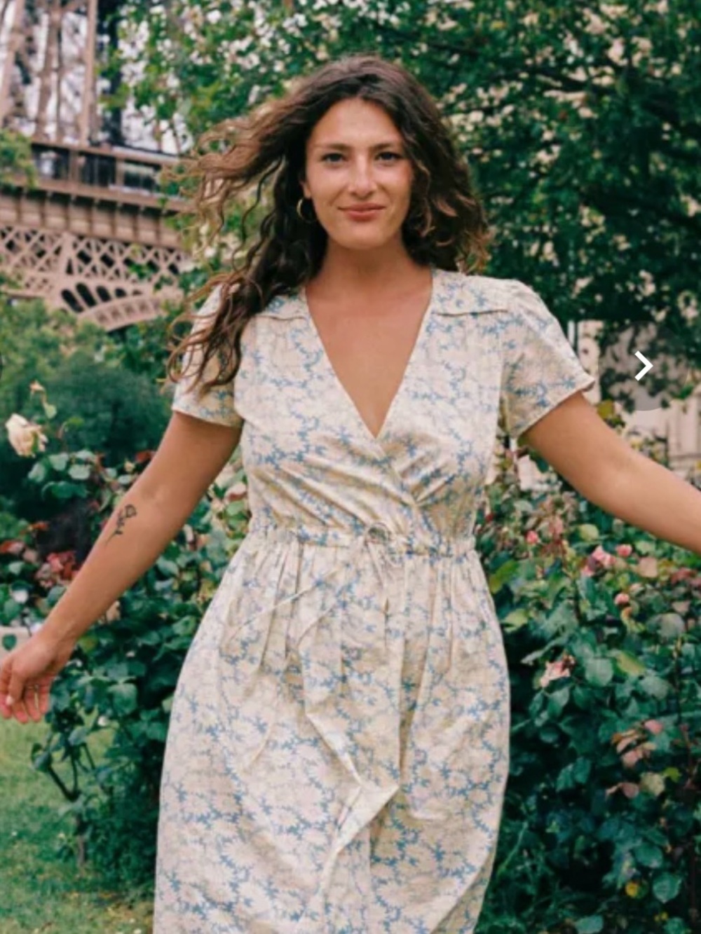 NWT Christy Dawn The Dawn Dress in Sky Chamomile - Picture 3 of 9